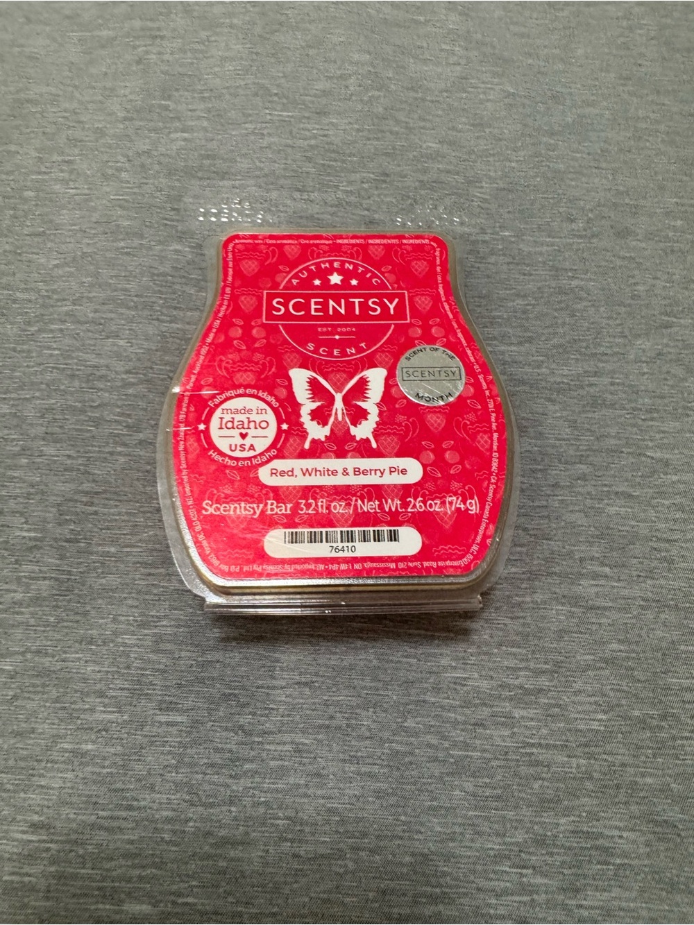 Scentsy Red & White Berry Pie Wax Bar Pack